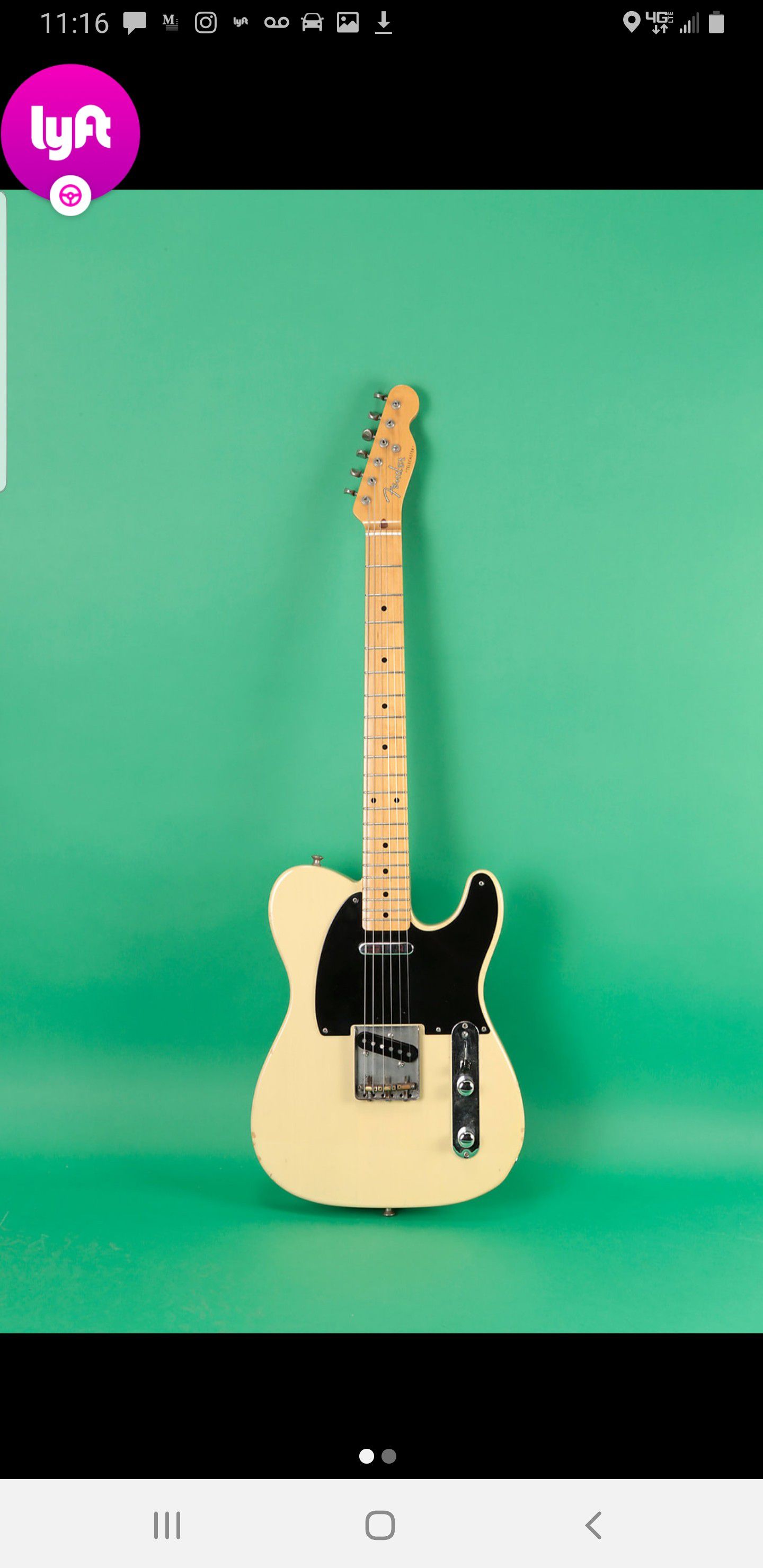 1953 Fender Telecaster re-issue, matching serial number. Fender hard case, Original documentation $1150 includes a classic Fender FX Amp