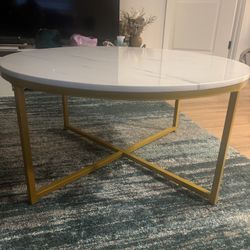 Faux Marble Coffee Table