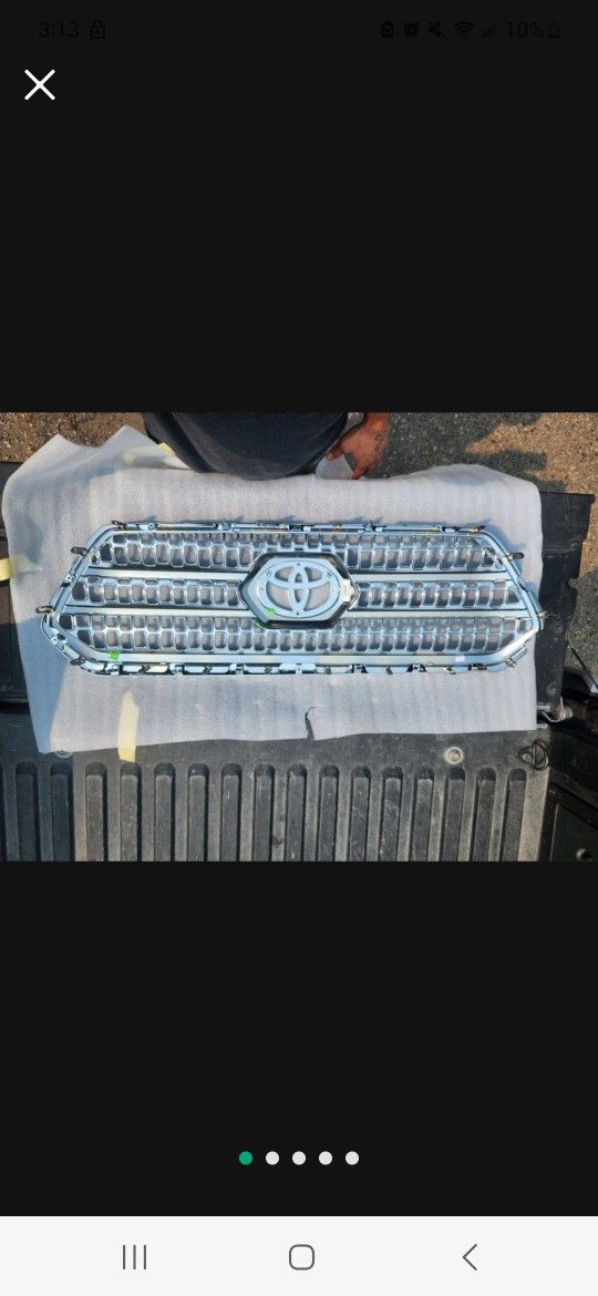 2017-2019 Toyota Tacoma Front Grill “black Chrome” Part No. 206