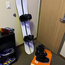 CUSTOM BURTON SNOWBOARD BUNDLE