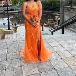 Orange Prom Dress