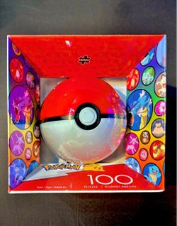 Pokémon 100-Piece Puzzle in Pokémon carrying poke ball