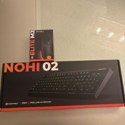 CyberPowerPC Nohi 02 RGB USB Keyboard and Elite M2 Wired Mouse
