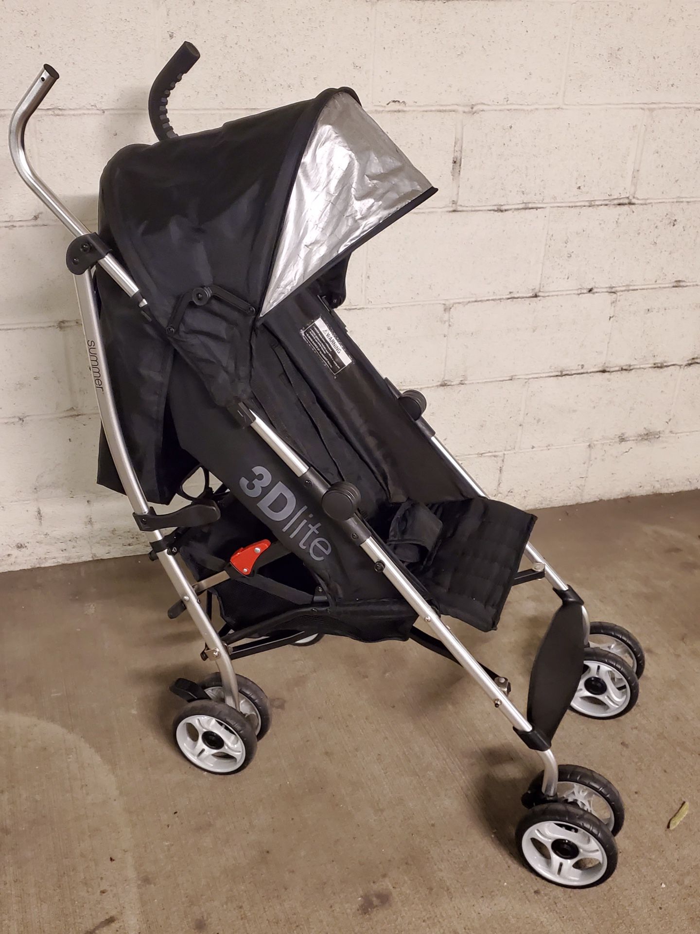 BLACK 3DLite Folding Baby Stroller w/Canopy - firm price.