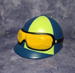 Vintage Santa Anita Park Jockey Helmet AM/FM Radio Working
