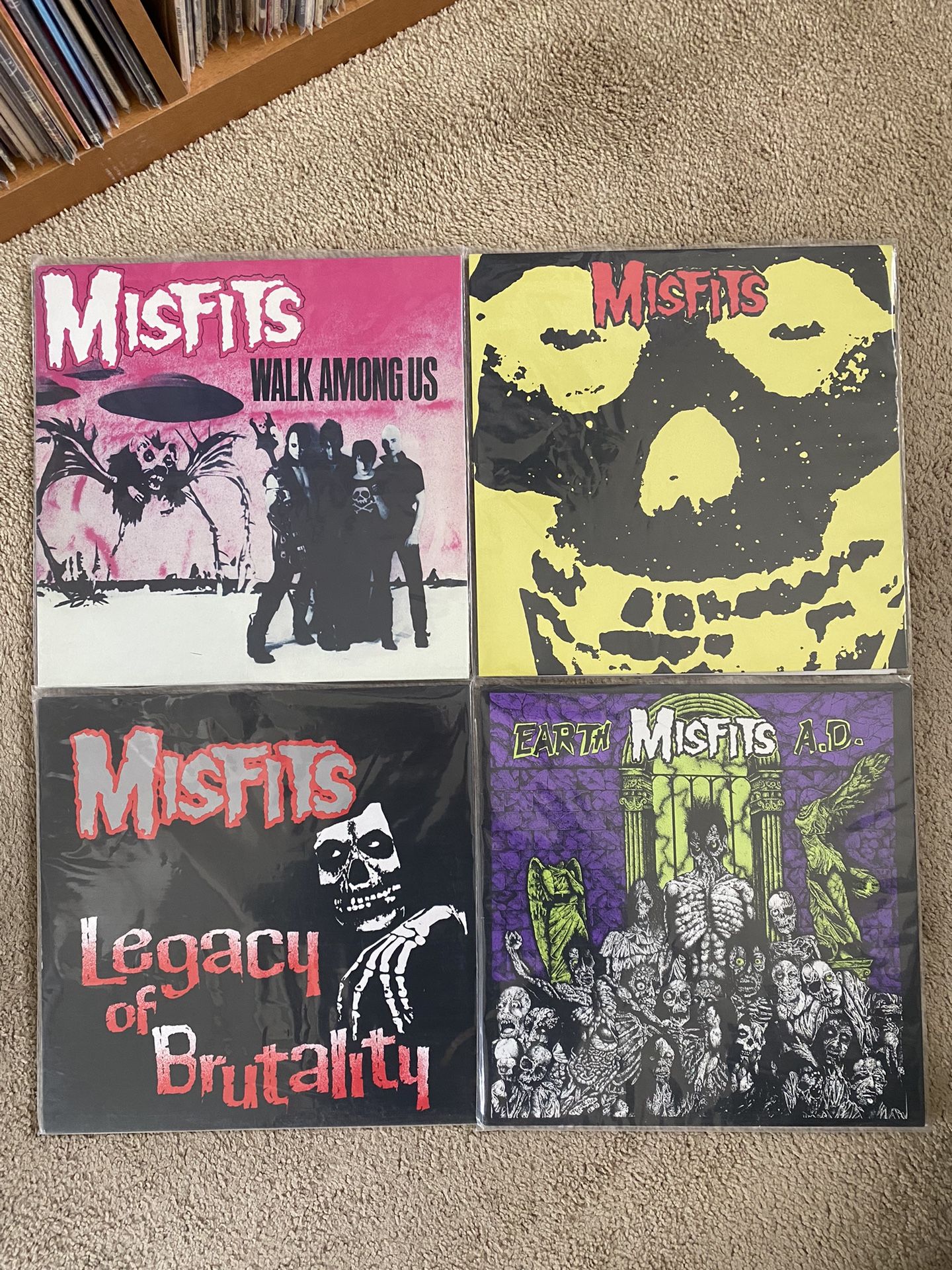 Lot Of 4 Misfits Records Vinyl Albums Lps