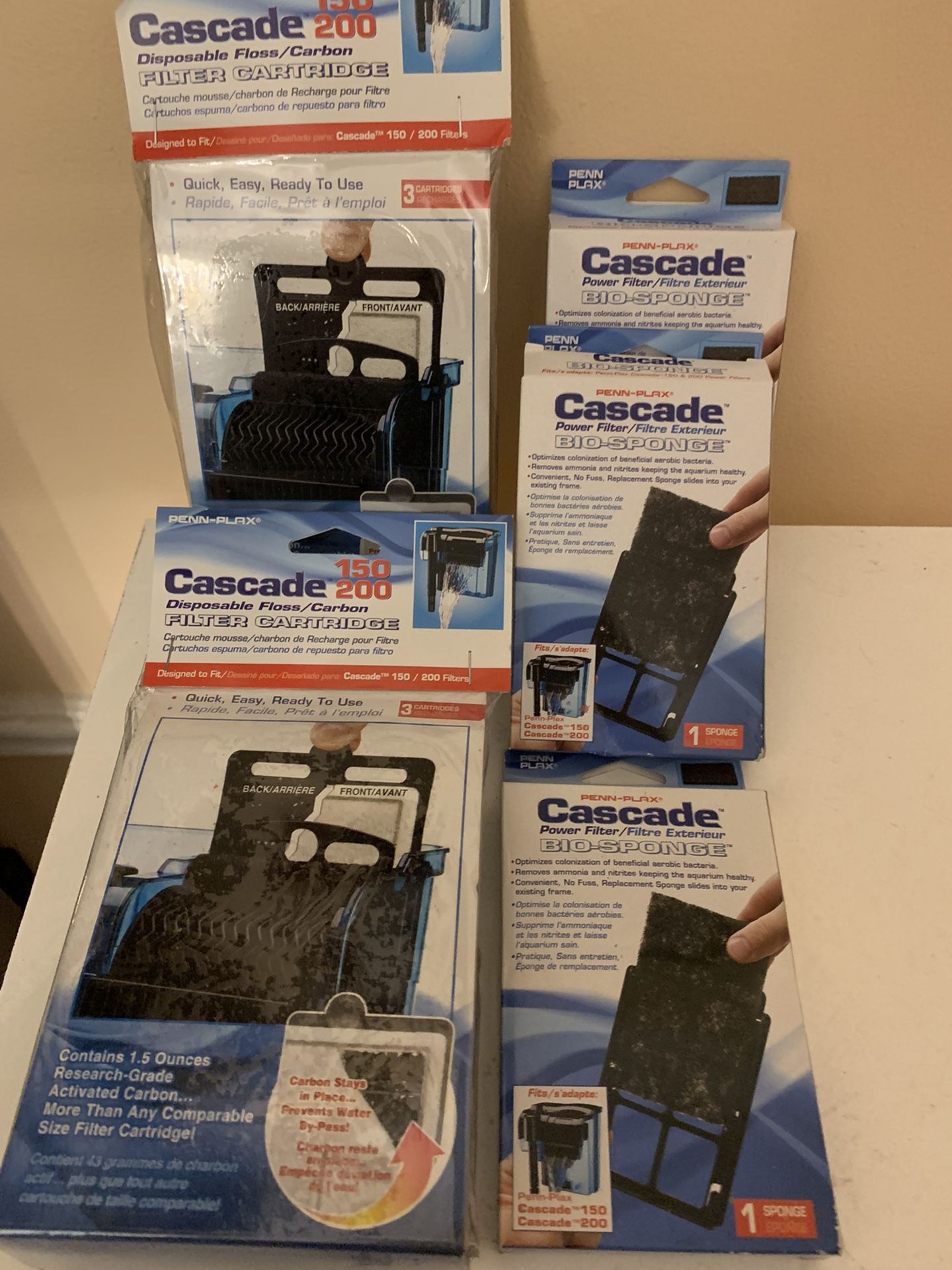 Brand New Fish Tank  Cascade Power Filter Bio Filters And Sponges