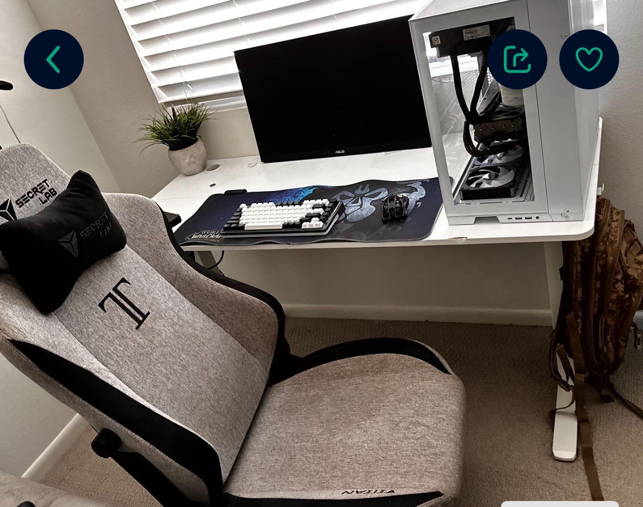 Gaming Chair Accessories, & Secretlab Chair PC NOT INCLUDED