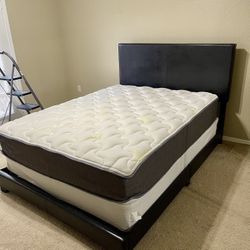 Queen Bed Frame/Mattress/Box Spring