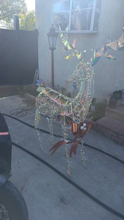 Christmas deer outside decoration