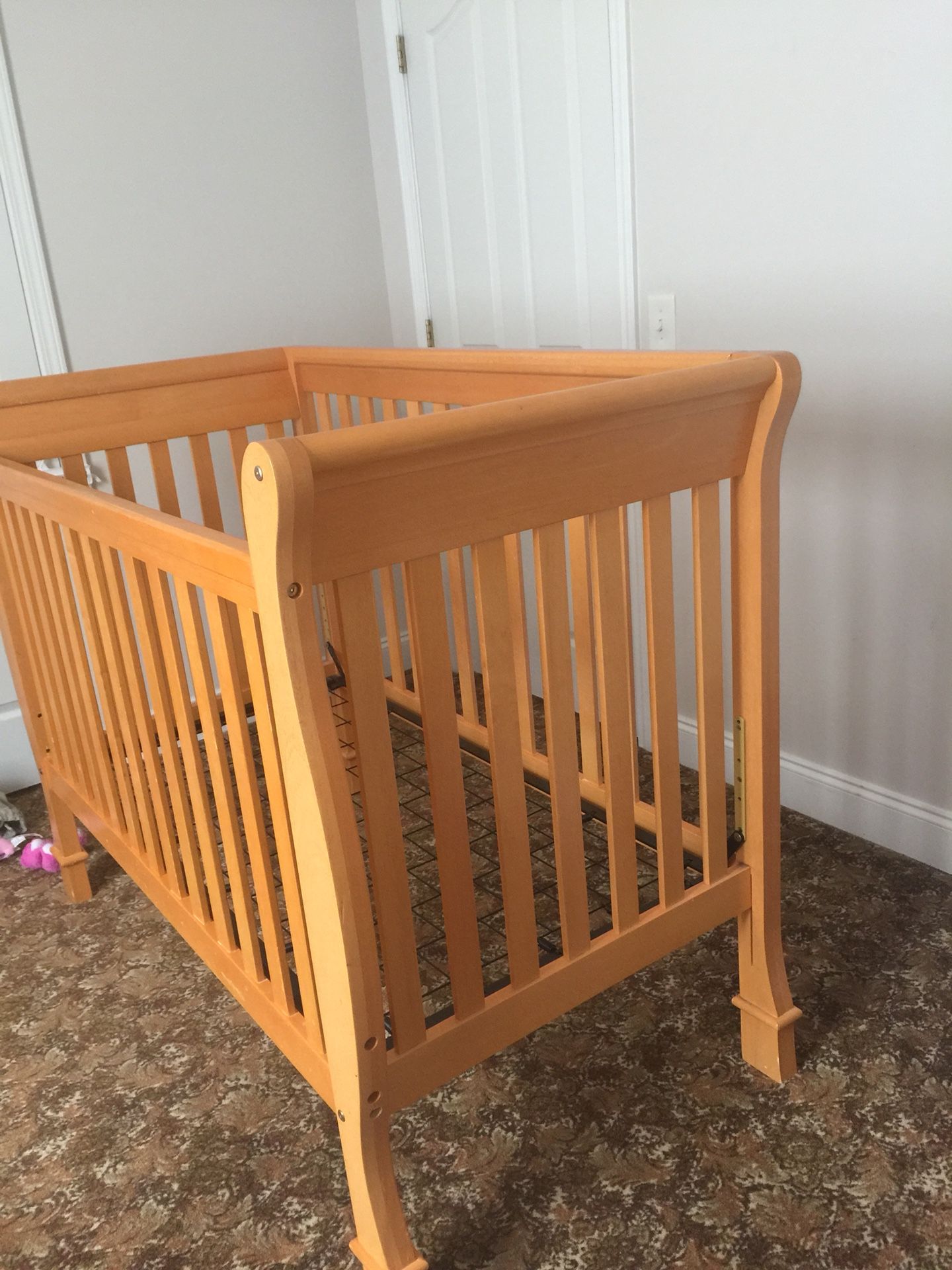 Baby crib with dresser