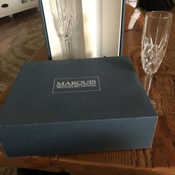 MARQUIS Waterford Crystal Pair of Champagne glasses