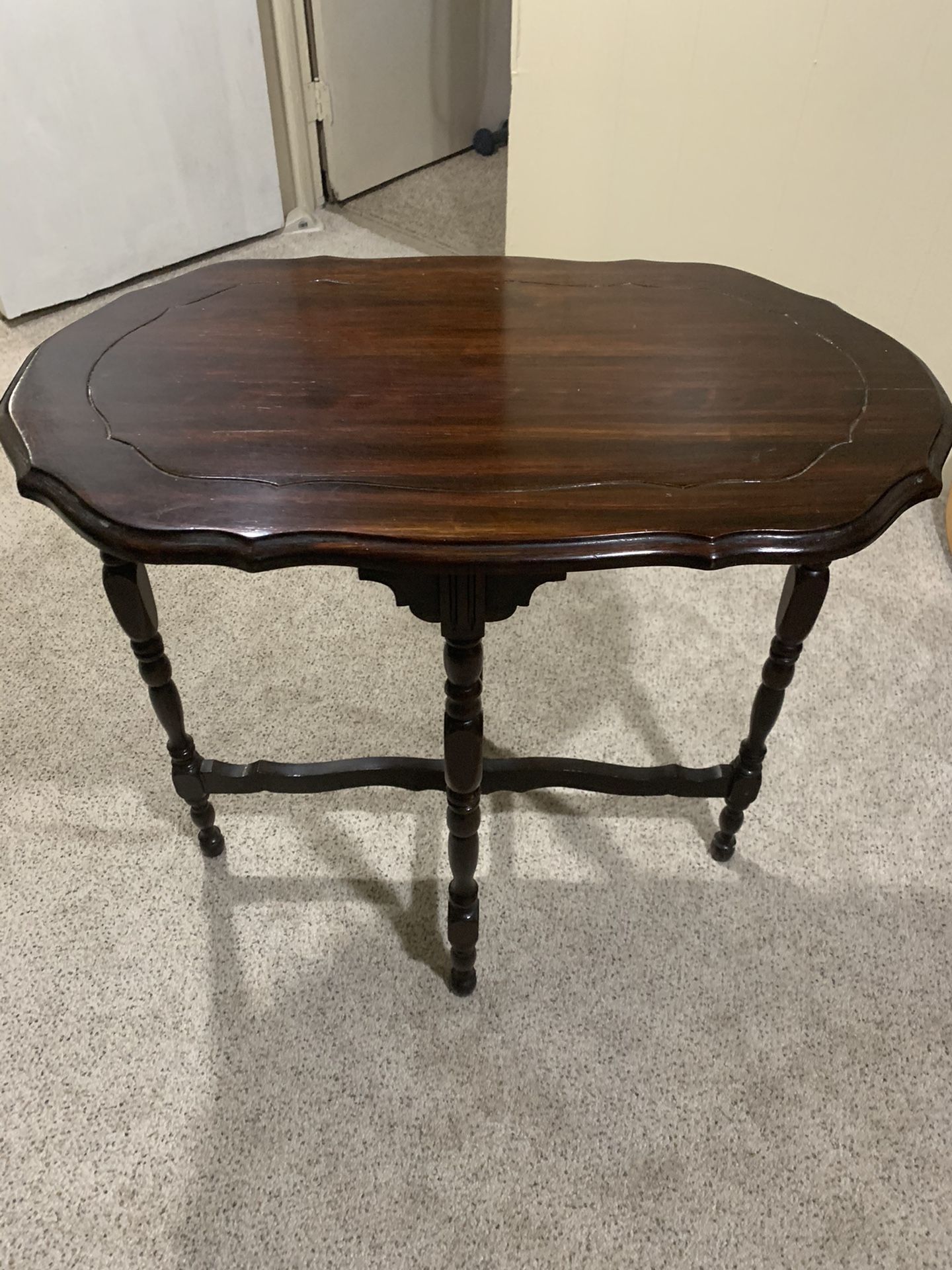 Victorian and table