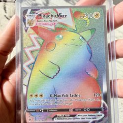 Pikachu VMAX Rainbow Rare – 188/185 Pokémon Card (Near Mint)