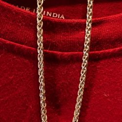 Sterling Sliver 24” Rope Chain