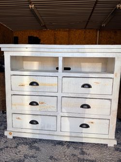 *Dimensions: W48” x D18” x H40” *Excellent condition *All 6 drawers work perfectly *Rustic style and finish