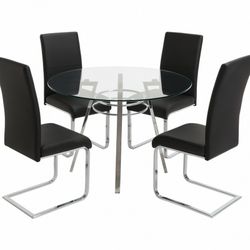 Orbit transparent  5 PC Dining set