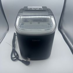 Silonn Countertop Ice Maker Machine, 9 Cubes Ready in 6 Mins, 12 KG in 24Hrs, Se