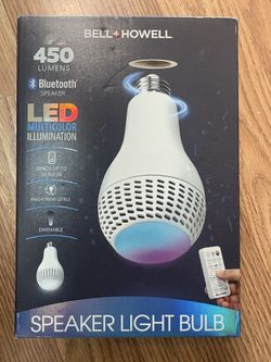 BELL + HOWELL Multimedia 10 -Watt EQ A19 Full spectrum E26 Dimmable LED Specialty Light Bulb