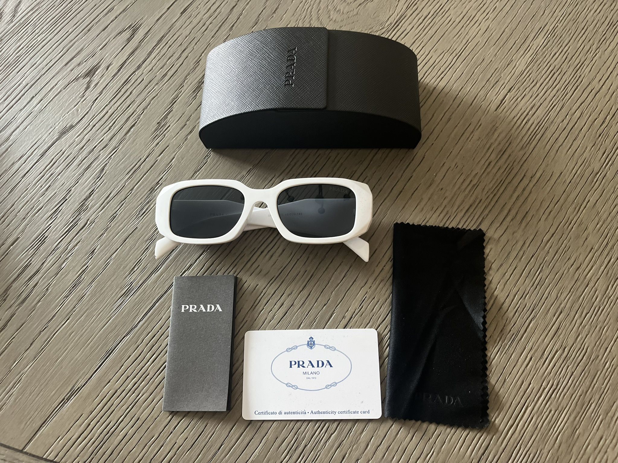 White Prada sunglasses