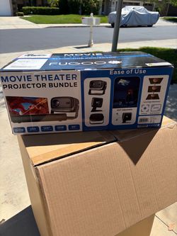 Outdoor Movie Projector with Soundbar
