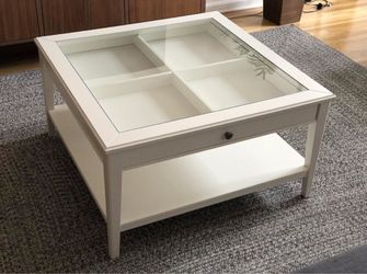 IKEA glass center table