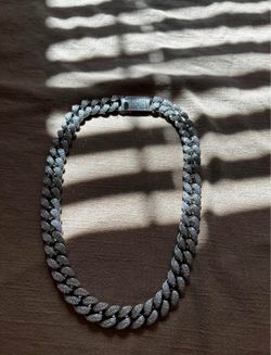 24" Stainlessw Steel Iced-Out Cuban Link Chain – 20mm Double Row CZ