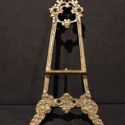 Antique Ornate Brass Easel 