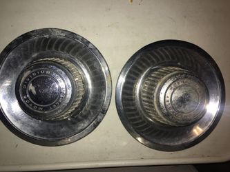 2 GM Chevrolet Chevy rally wheels hubcaps center