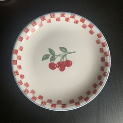 Checked Cherry Plate 