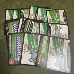 Lot of 26 Unused Pokémon code cards