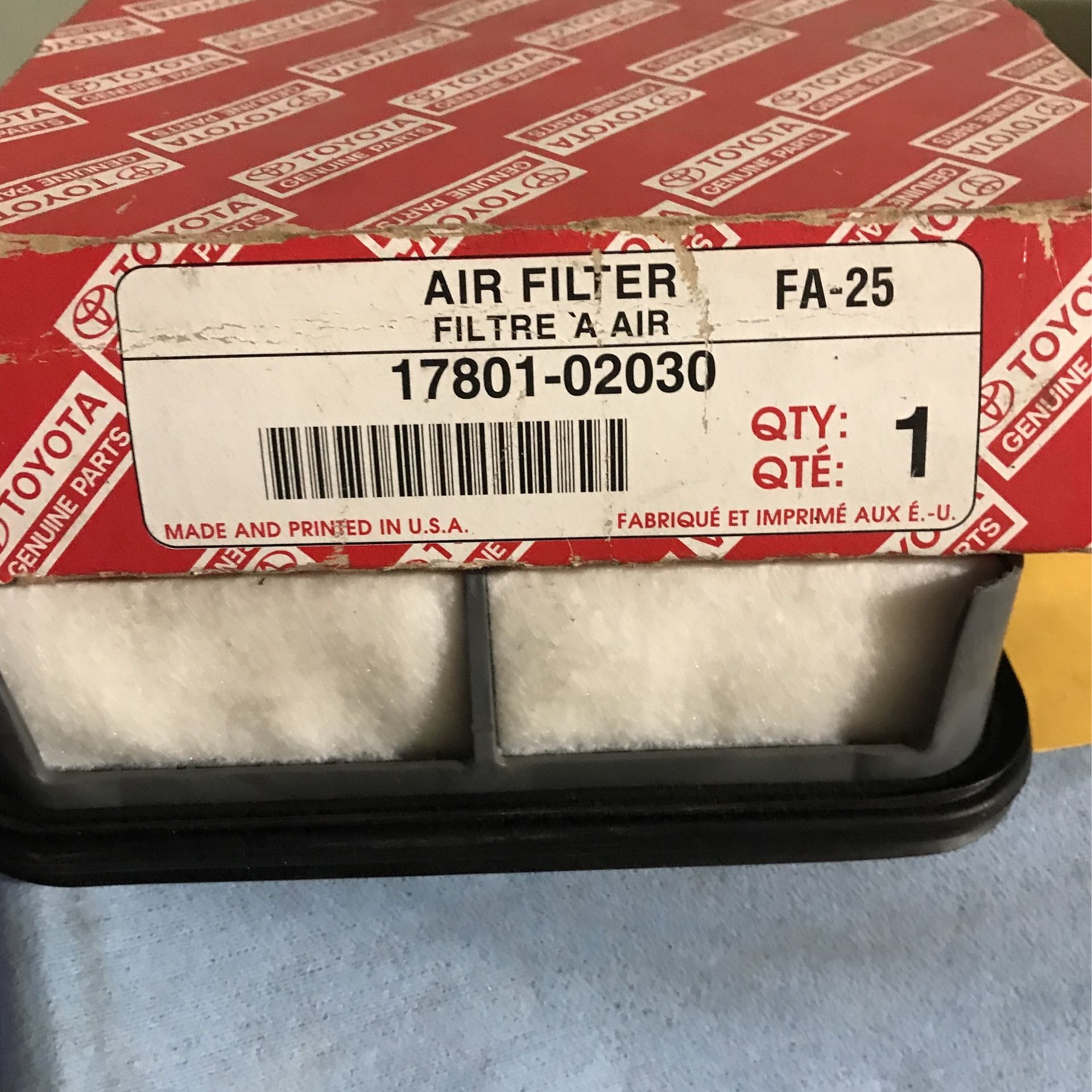Toyota Air Filter Part#17(contact info removed)0
