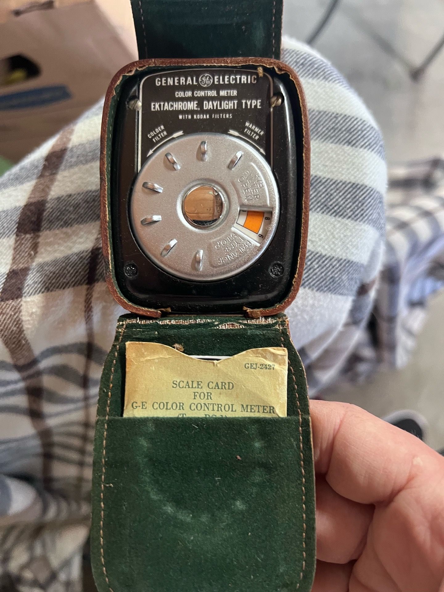 Vintage General Electric color control meter