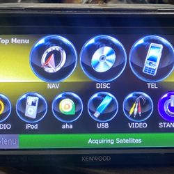 kenwood double din touchscreen car dvd/cd player with bluetooth and navigation