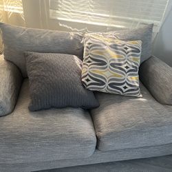 ✨ Modern Gray Sofa Set – Excellent Condition! $450 obo