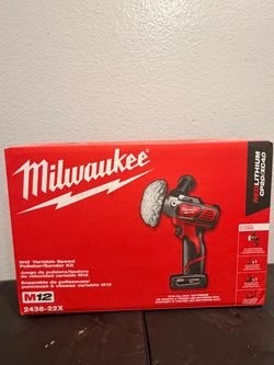 New Milwaukee M12 Variable Speed Polisher/ Sander Kit
