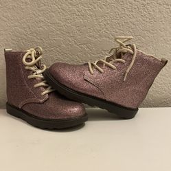 Carter’s Pink Glitter Boots Sz 11 Kids Shoes 
