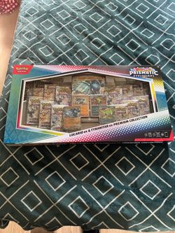 Pokémon Prismatic Evolutions Lucario ex & Tyranitar ex Premium Collection