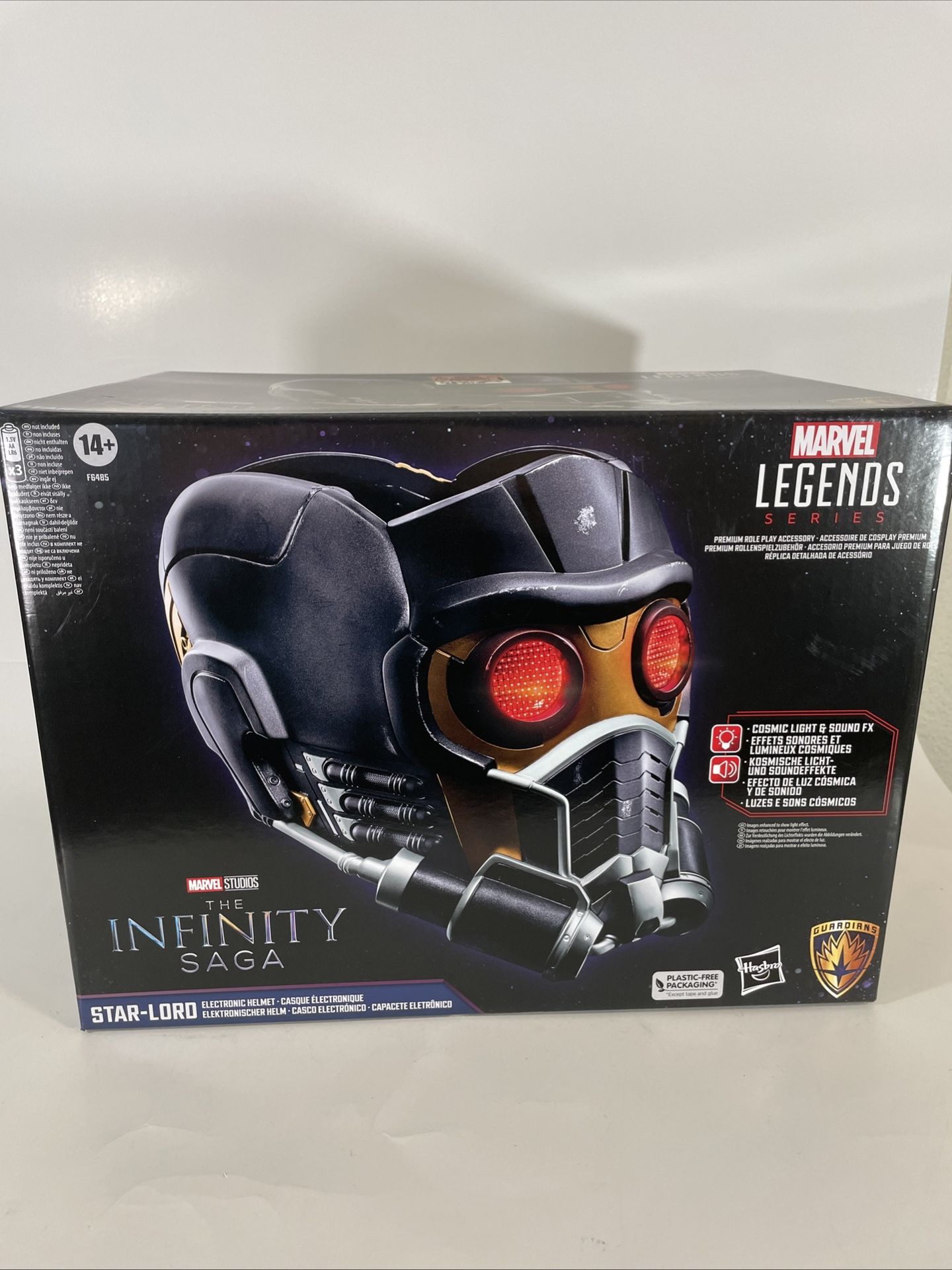 Hasbro Marvel Infinity Saga Series Star-Lord Helmet. F6485. Box Damage.