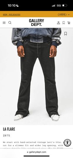 Gallery Dept LA Flare Black Jeans