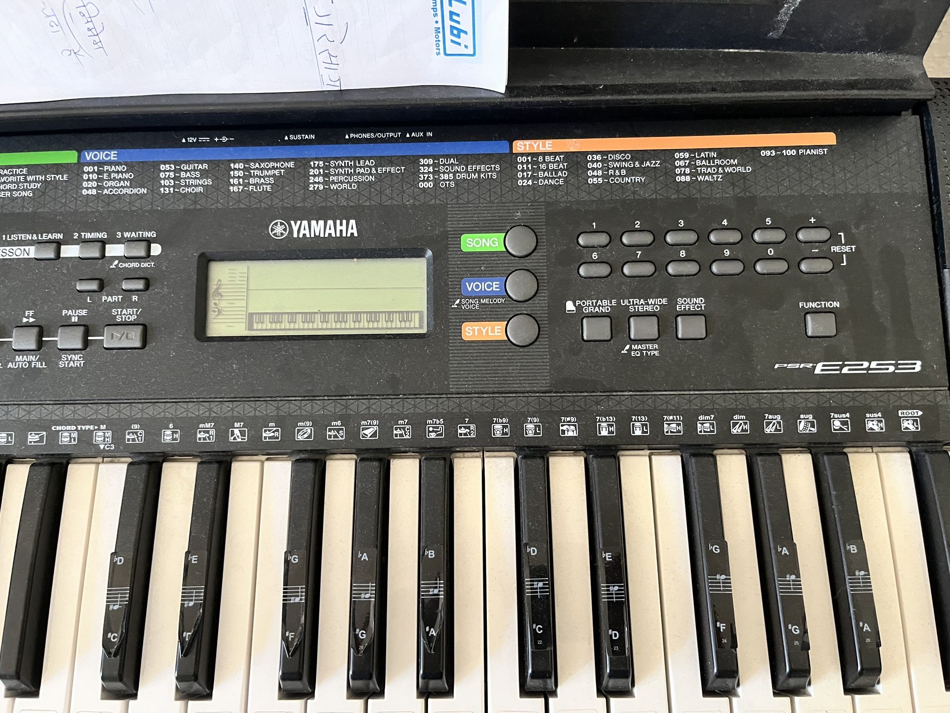 Yamaha keyboard