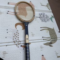 Vintage Wood Hanil PowerTennis Racket