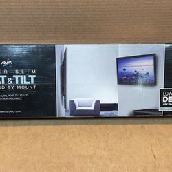 AVF Super Slim Flat & Tilt LED - LCD TV Mount For 25” to 42” Brand New 