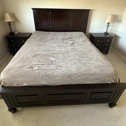 Cal King Bed frame & Night Stands For Sale 