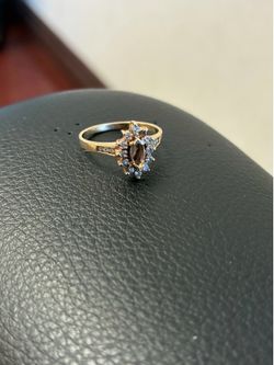 Gold and diamond ring