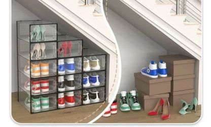 Organizer stackable shoe boxes