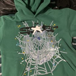 Hunter Green Sp5der Hoodie (BEST OFFERS)