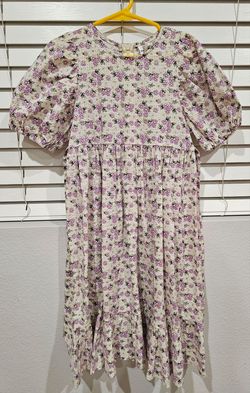 Girl's Cool Seersucker Summer Dress – Size 7/8