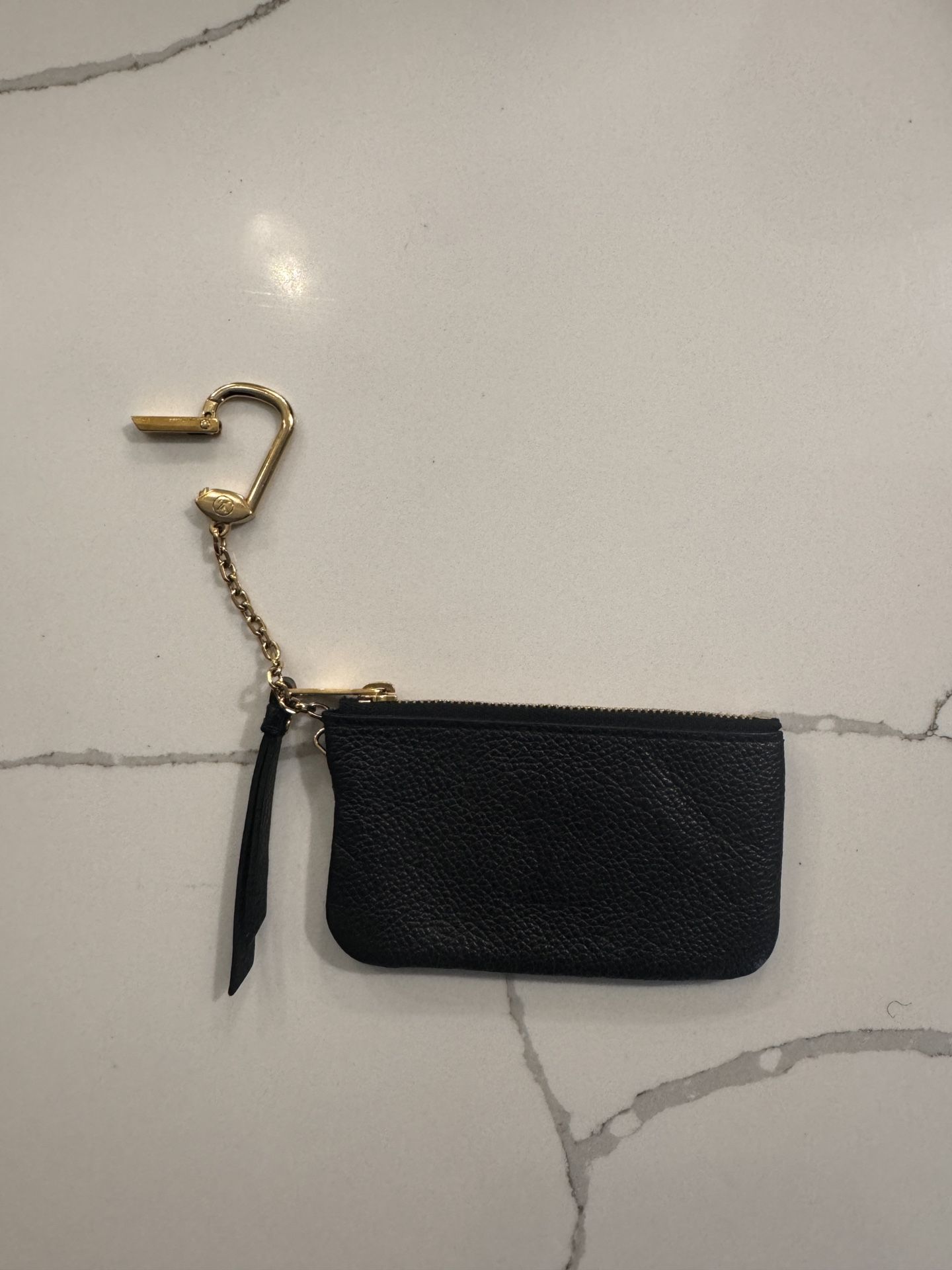 Black LV Key Pouch