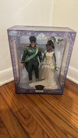TIANA & NAVEEN ROYAL WEDDING Dolls Princess and the Frog Disney Store NEW 2010